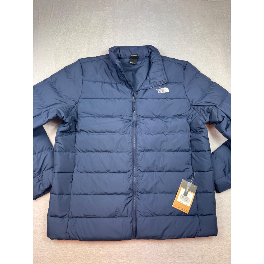 The North Face Mens Aconcagua 2 Jacket Shady Blue Down Puffer XL NF0A4GV-XL